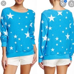 Wildfox blue star sweatshirt